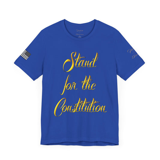 "Stand for the Constitution" Unisex Jersey Short Sleeve Tee by Patriotic American Apparel Company