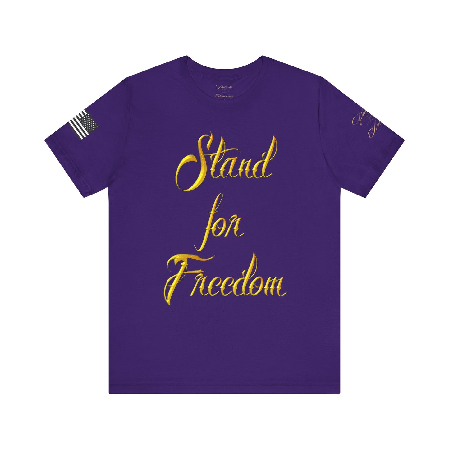 "Stand for Freedom" Unisex Jersey Short Sleeve Tee by Patriotic American Apparel Company