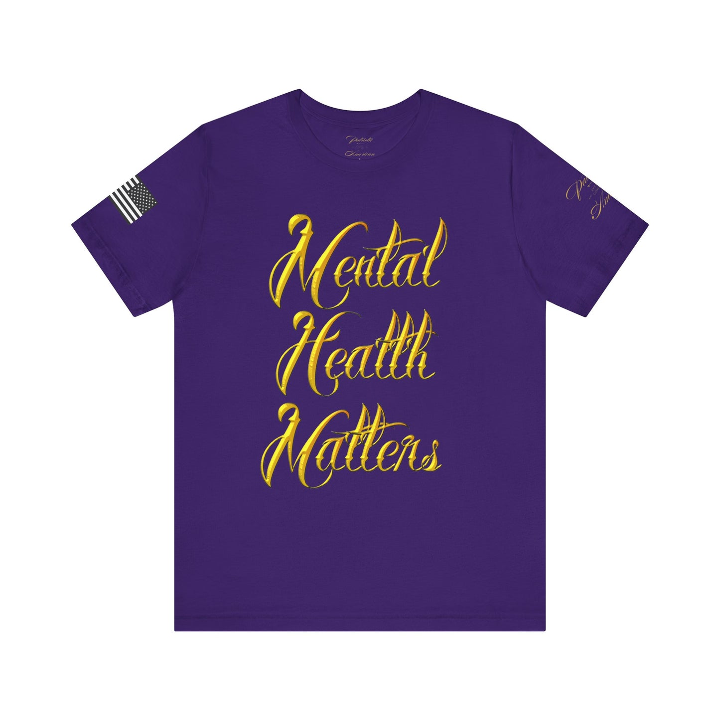 "Mental Health Matters" Unisex Jersey Short Sleeve Tee by Patriotic American Apparel Company