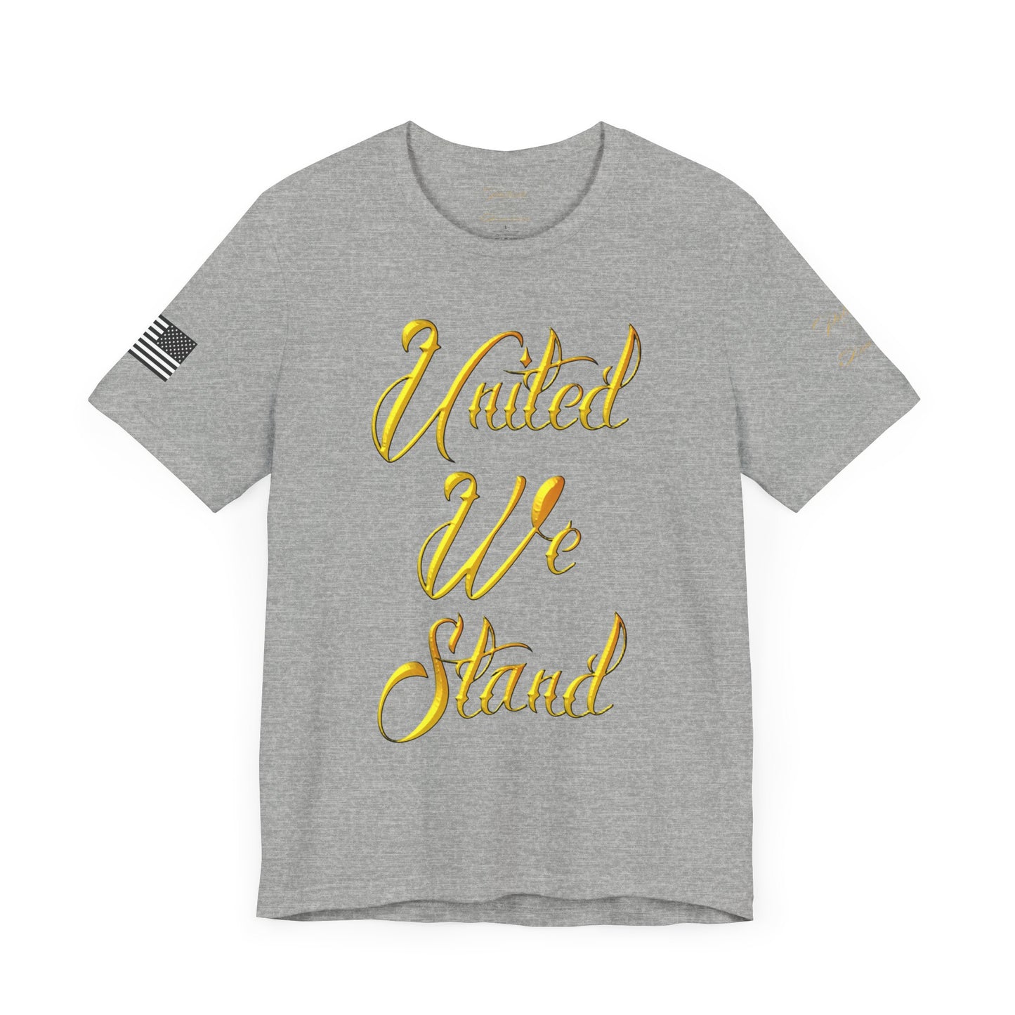 "United we Stand" Unisex Jersey Short Sleeve Tee by Patriotic American Apparel Company