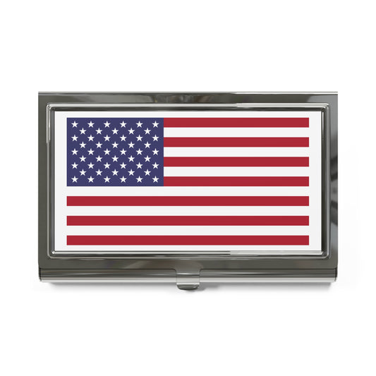 Patriotic American Flag Business Card Holder