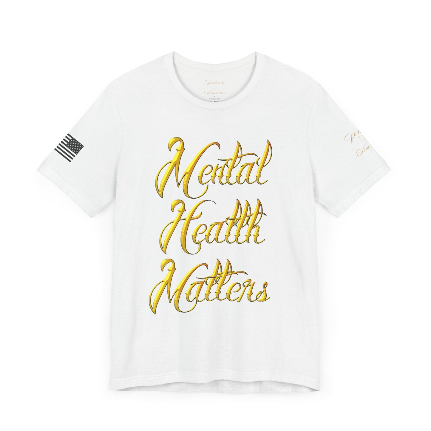 "Mental Health Matters" Unisex Jersey Short Sleeve Tee by Patriotic American Apparel Company