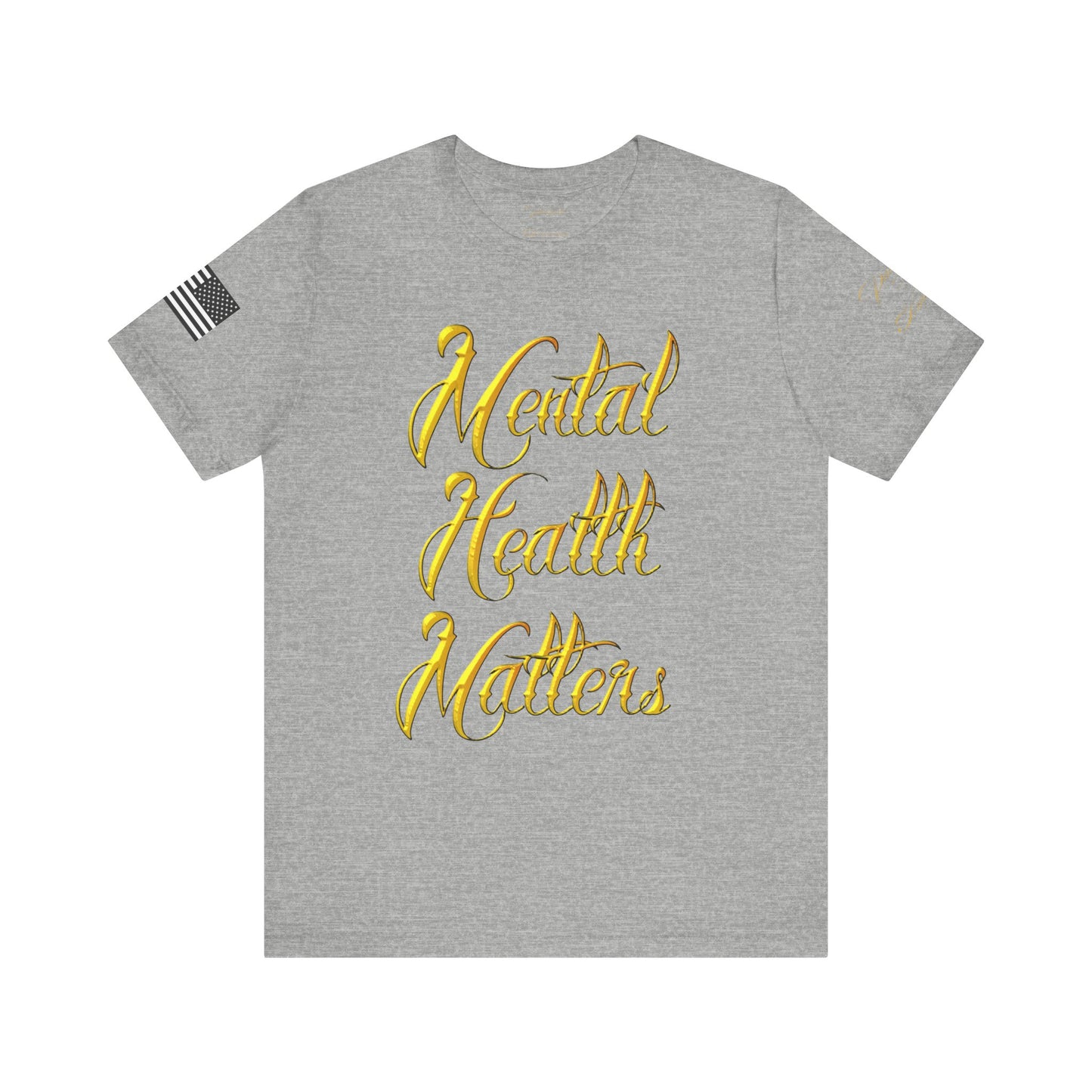 "Mental Health Matters" Unisex Jersey Short Sleeve Tee by Patriotic American Apparel Company